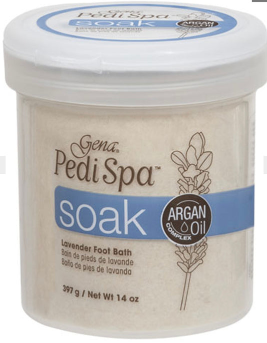 Gena Pedi Spa Lavender Foot Bath Soak with Argan Oil - 14oz