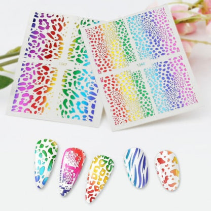 Animal Print Wraps Sticker- color- Rose Gold,Rainbow,Gold,Silver (1345)