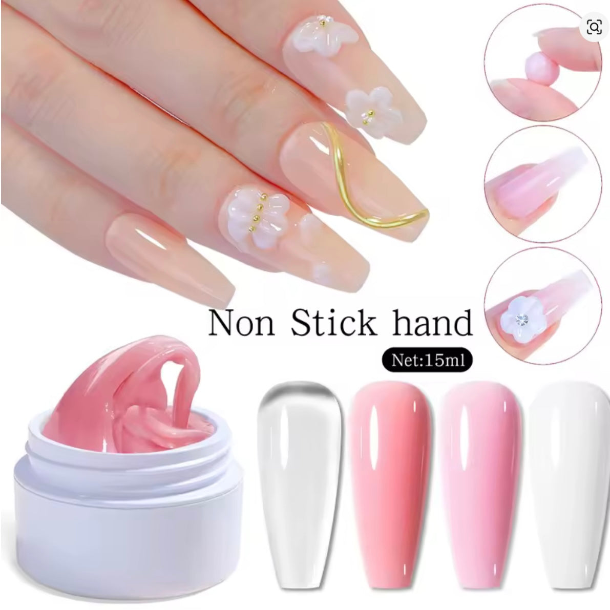Rino-Nail Extension Gel Jelly/Buillding Gel/3D Gel (color- Nude)4