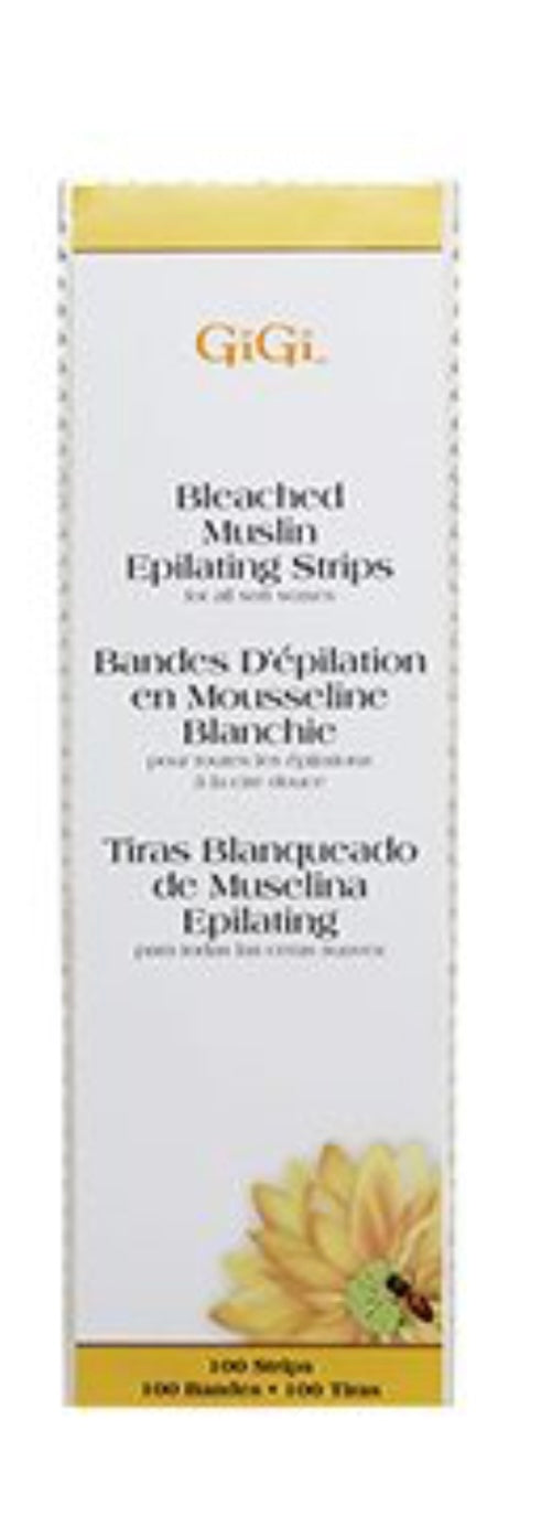 GiGi Bleached Muslin strips 100 pcs