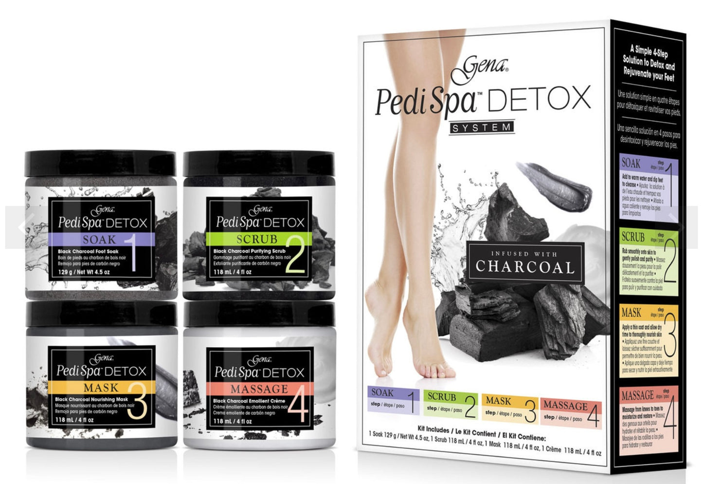 Pedi spa Detox Black Charcoal Intro Kit