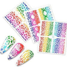 Animal Print Wraps Sticker- color- Rose Gold,Rainbow,Gold,Silver (1345)