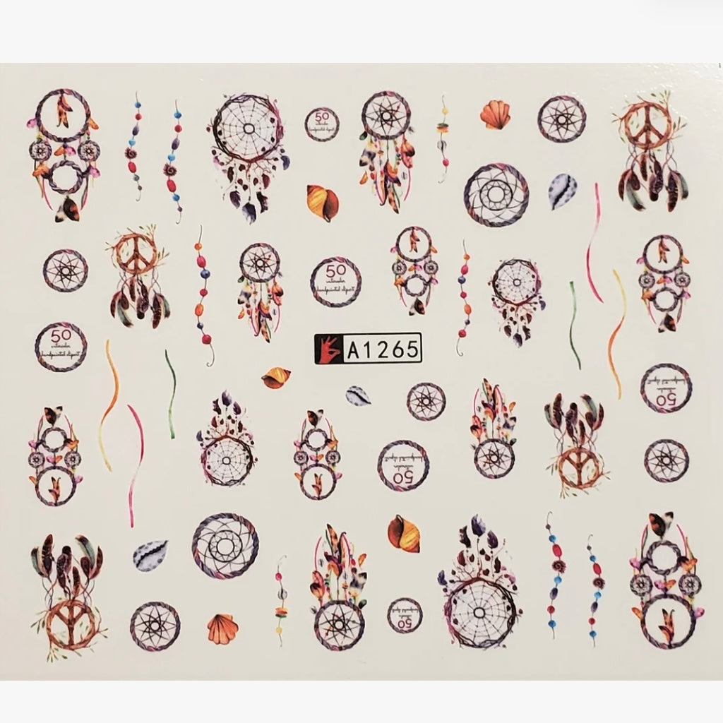 Dream Catcher Water Transfer Nail Decal-(A1265)
