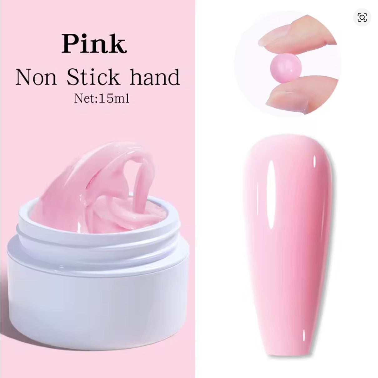 Rino-Nail Extension Gel Jelly/Buillding Gel/3D Gel (color- Pink)3