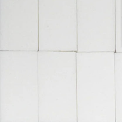 Disposable Nail Buffers Foam Sand Mini Nail File Block for Salon (White)