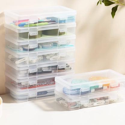 Medium Plastic Nail Craft Organizer, Clear Plastic Storage Containers