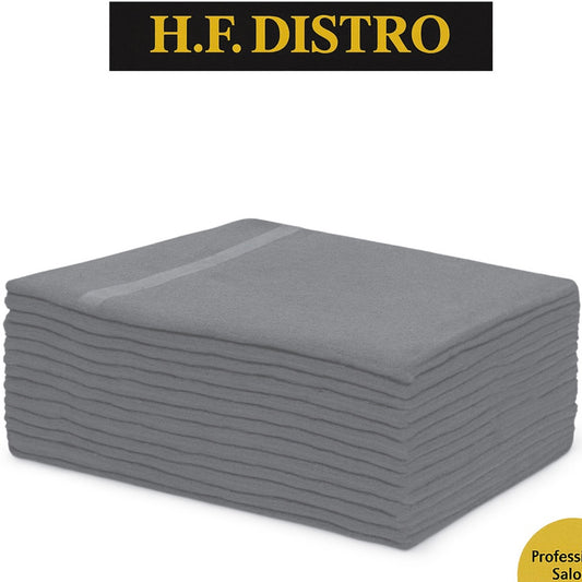 H.F.DISTRO Towel (Light Grey) , Cotton, 16"x27", 12/Pack