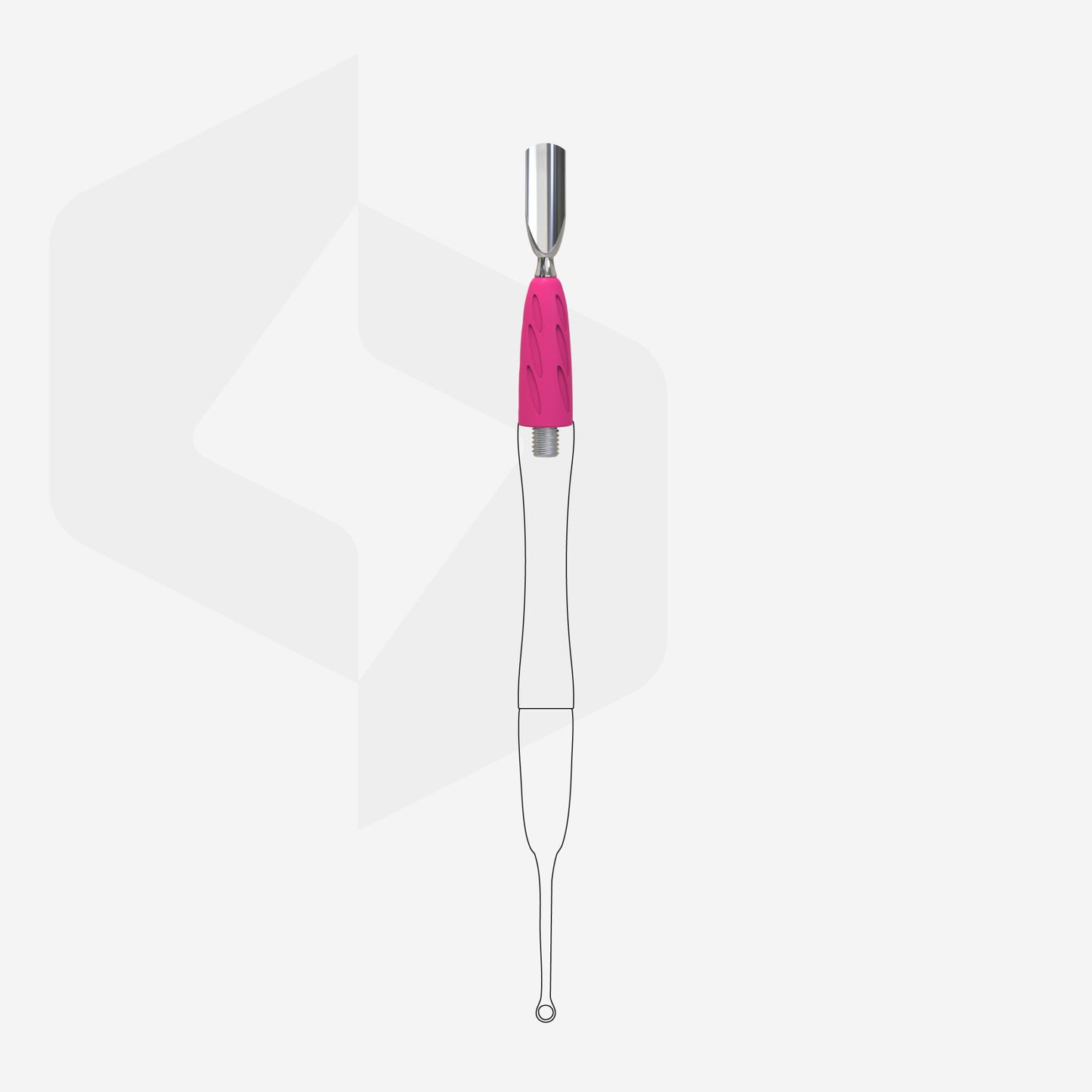 Staleks Pro-Working part of the pusher Combo UNIQ 16 rounded narrow pusher