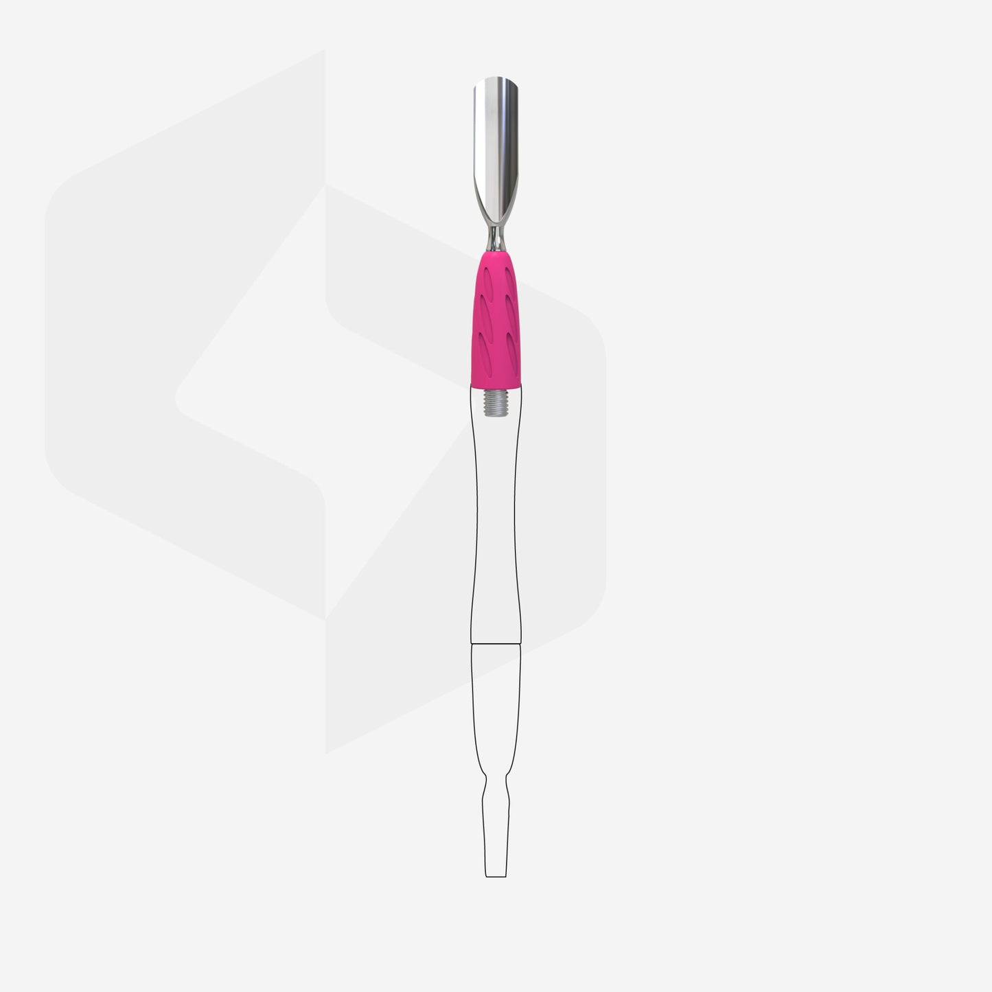 Staleks Pro-Working part of the pusher Combo UNIQ 17 rounded wide pusher