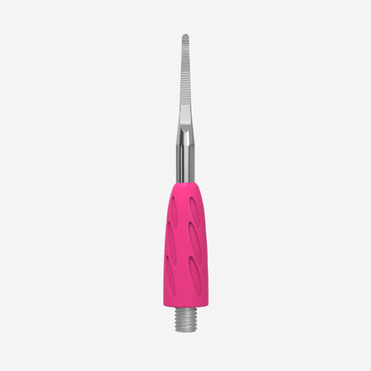 Staleks Pro-Working part of the pusher Combo UNIQ 37 toenail file with a bent end