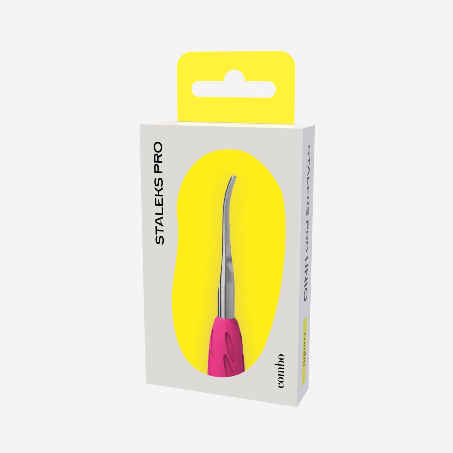 Staleks Pro-Working part of the pusher Combo UNIQ 37 toenail file with a bent end