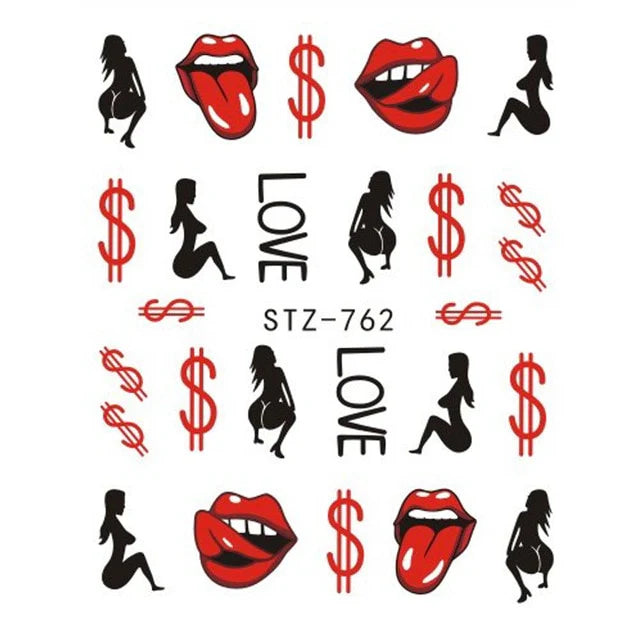 BADDIE NAIL STICKERS(STZ-762)