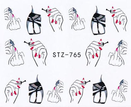 Nail Art Water Transfer Decals (STZ-765)