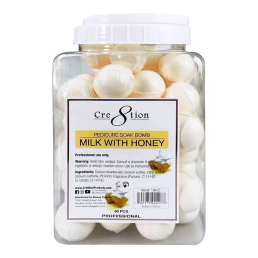 Cre8tion Pedicure Soak Bombs-Milk w/ Honey (1pcs)