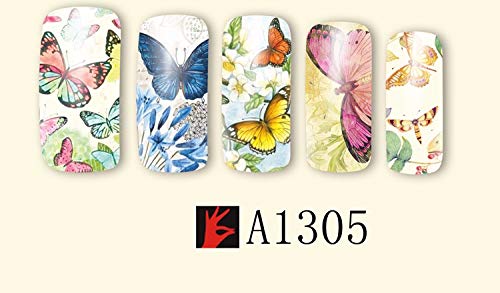 Butterfly Mixed Designs Full Water Transfer Stickers Nail Art Decal Sticker Nail Accessories(A-1305)