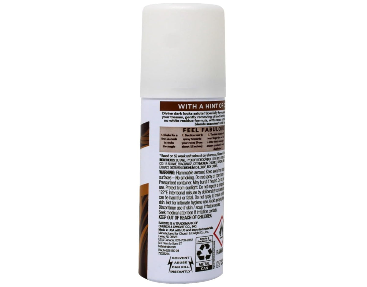 Batiste - Dry Shampoo, Dark, Mini 1.06 fl. (1pcs/can)