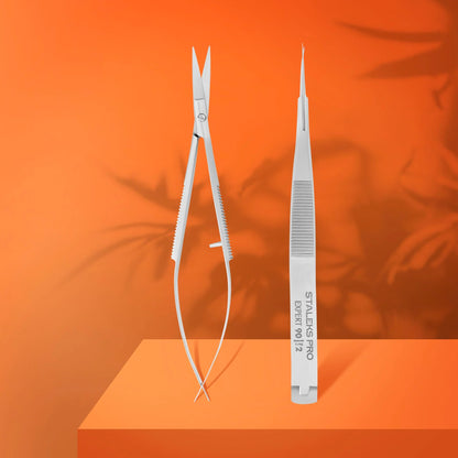Staleks-Professional micro scissors for eyebrows modeling EXPERT 90 TYPE 2