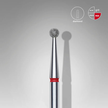 Staleks-Diamond nail drill bit ball red EXPERT head diameter 2,5 mm