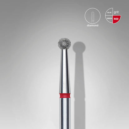 Staleks-Diamond nail drill bit ball red EXPERT head diameter 2,7 mm
