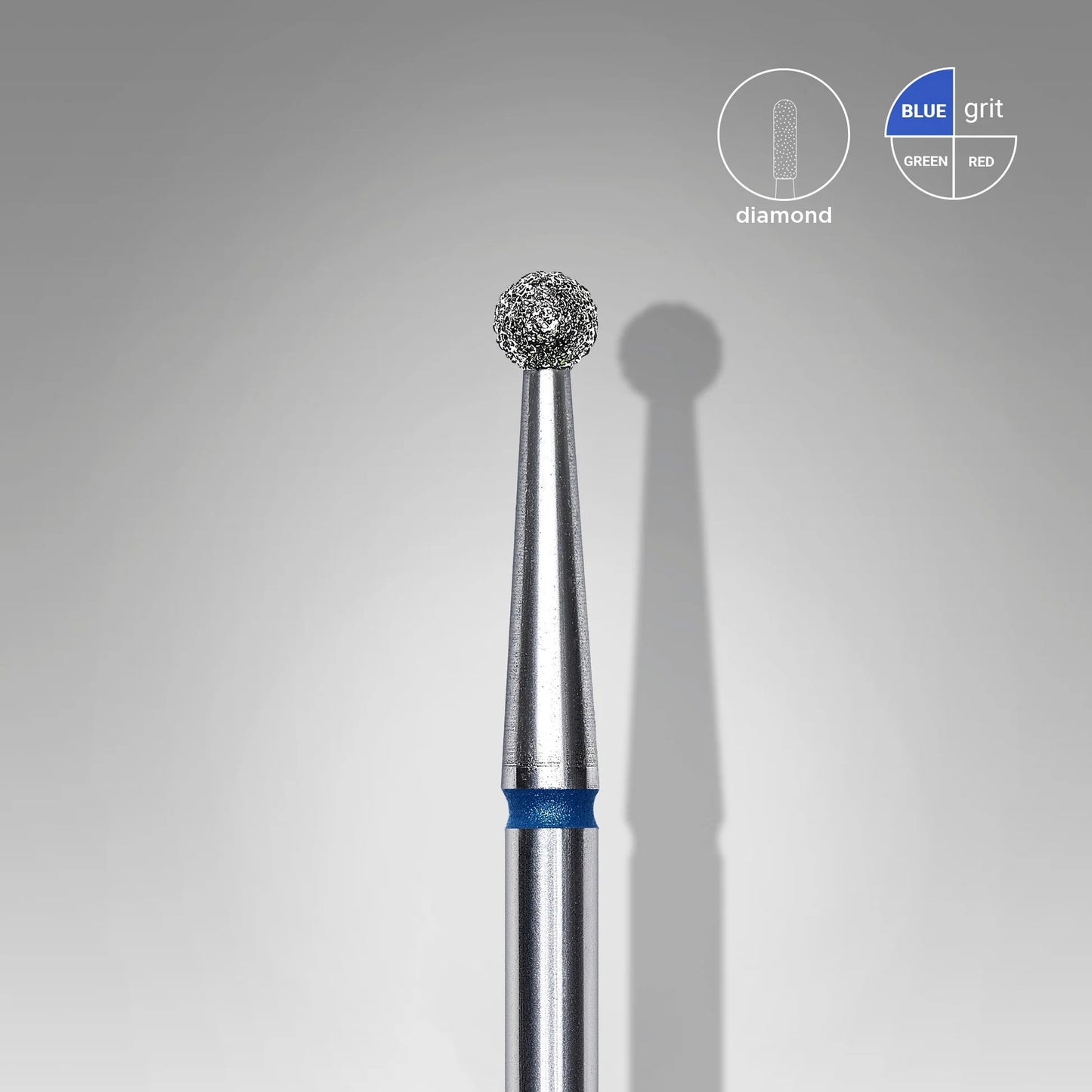 Staleks-Diamond nail drill bit ball blue EXPERT head diameter 2,5 mm