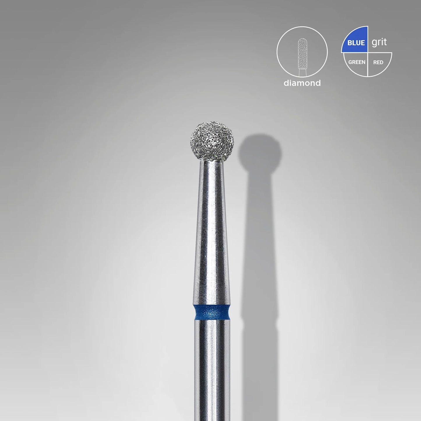 Staleks-Diamond nail drill bit ball blue EXPERT head diameter 2,7 mm