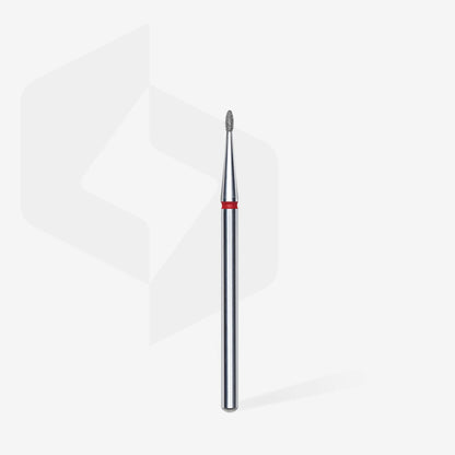 Staleks-Diamond nail drill bit rounded bud red EXPERT head diameter 1,2 mm / working part 3 mm