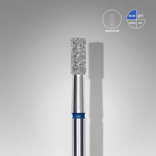 Staleks-Diamond nail drill bit cylinder blue EXPERT head diameter 2,5 mm / working part 6 mm
