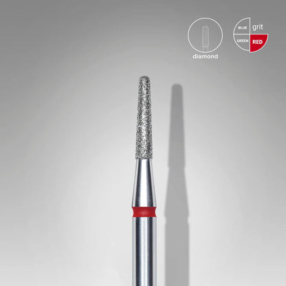 Staleks-Diamond nail drill bit frustum red EXPERT head diameter 1,8 mm / working part 8 mm