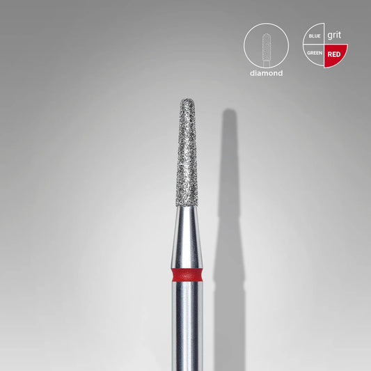 Staleks-Diamond nail drill bit frustum red EXPERT head diameter 1,8 mm / working part 8 mm