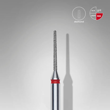 Staleks-Diamond nail drill bit needle red EXPERT head diameter 1 mm / working part 10 mm