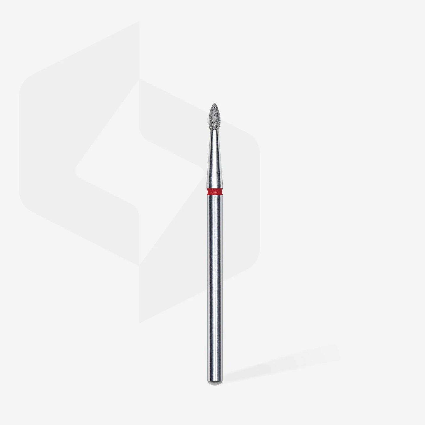 Staleks-Diamond nail drill bit pointed bud red EXPERT head diameter 1,8 mm / working part 4 mm