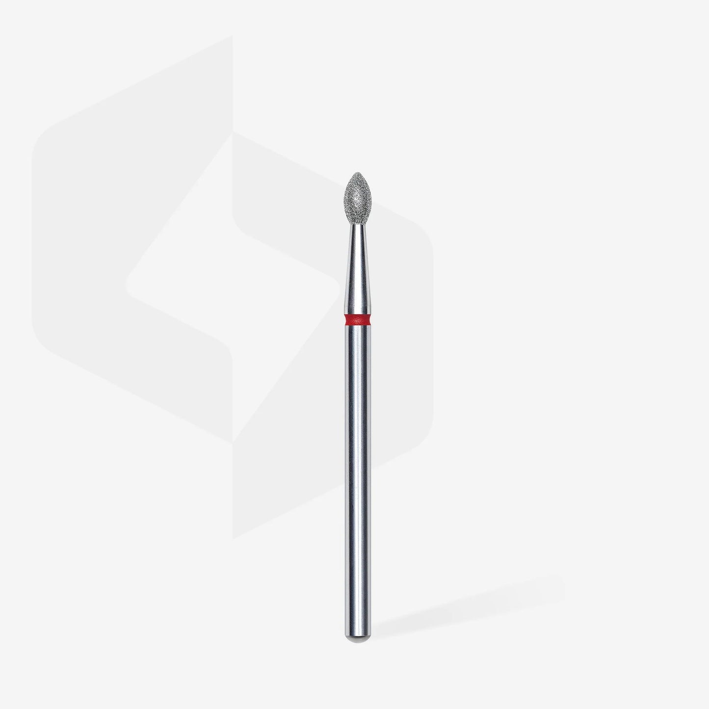Staleks-Diamond nail drill bit pointed bud red EXPERT head diameter 2,5 mm / working part 4,5 mm