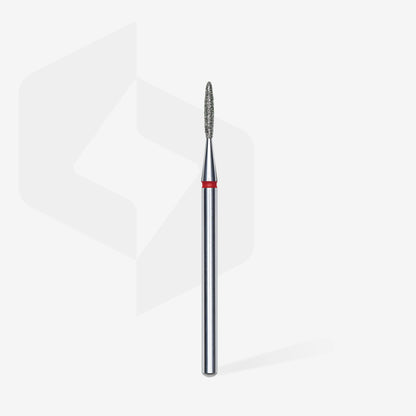 Staleks-Diamond nail drill bit flame red EXPERT head diameter 1,4 mm / working part 8 mm