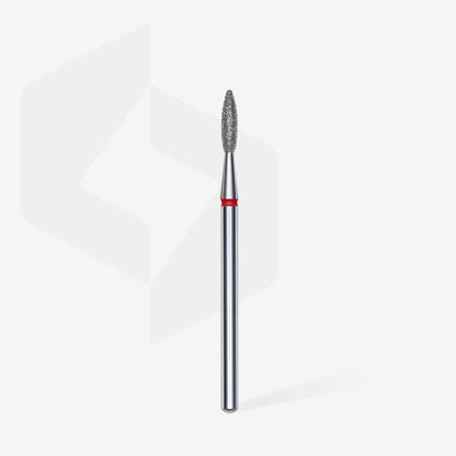 Staleks-Diamond nail drill bit flame red EXPERT head diameter 2,1 mm / working part 8 mm