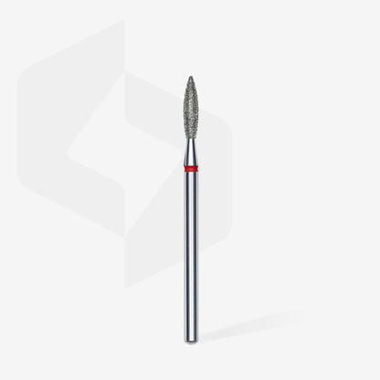 Staleks-Diamond nail drill bit flame red EXPERT head diameter 2,3 mm / working part 10 mm