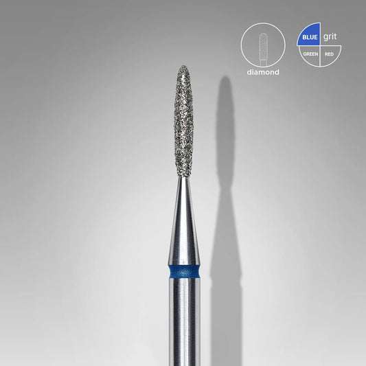 Staleks-Diamond nail drill bit flame blue EXPERT head diameter 1,4 mm / working part 8 mm