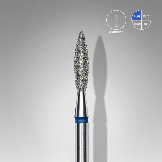Staleks-Diamond nail drill bit flame blue EXPERT head diameter 2,3 mm / working part 10 mm