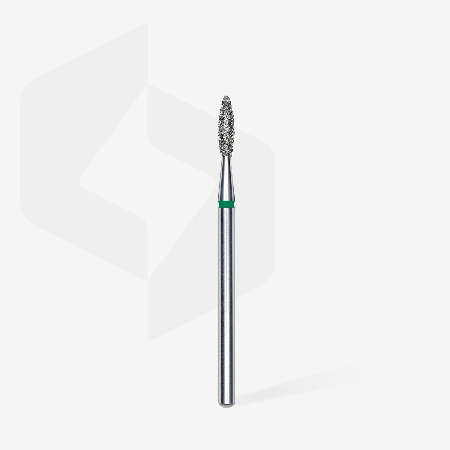 Staleks-Diamond nail drill bit flame green EXPERT head diameter 2,1 mm / working part 8 mm