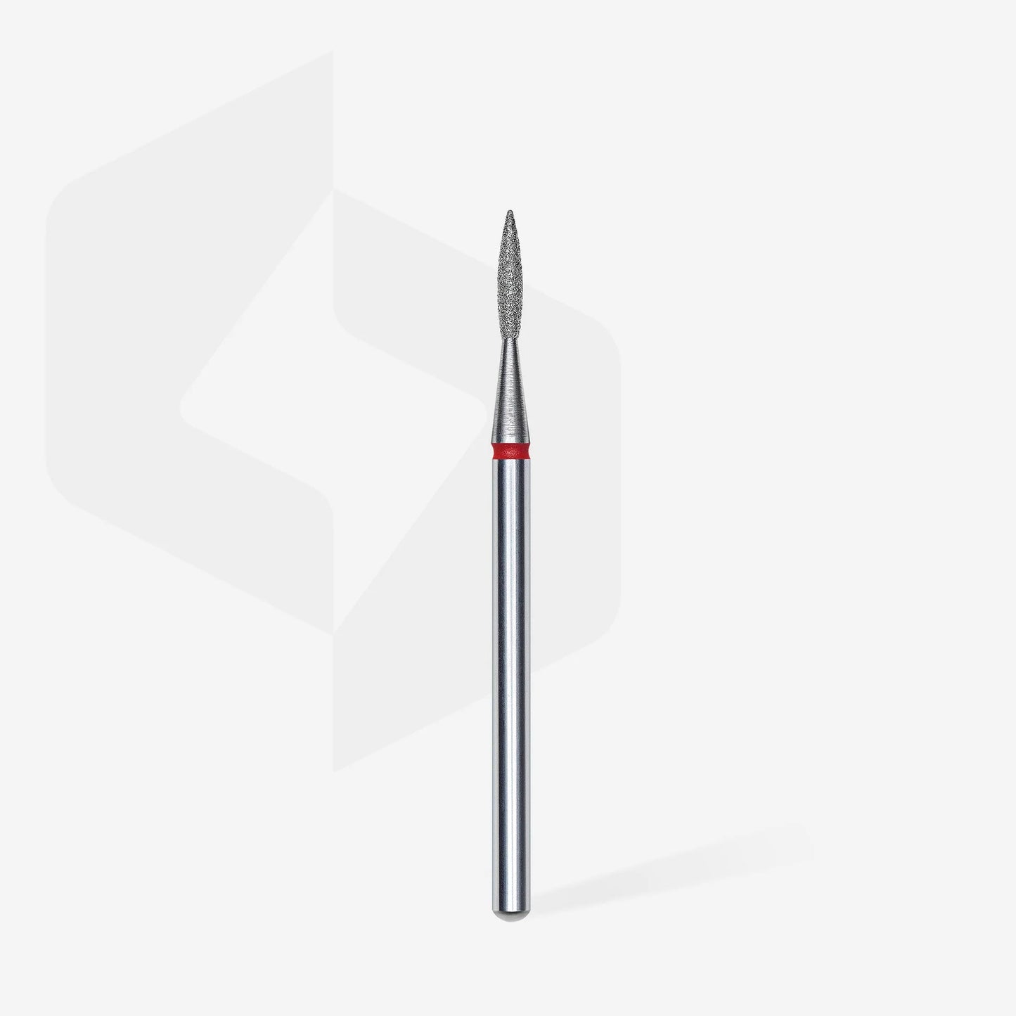Staleks-Diamond nail drill bit pointed flame red EXPERT head diameter 1,6 mm / working part 8 mm