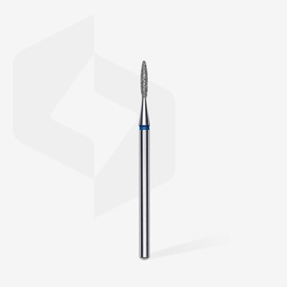 Staleks-Diamond nail drill bit pointed flame blue EXPERT head diameter 1,6 mm / working part 8 mm