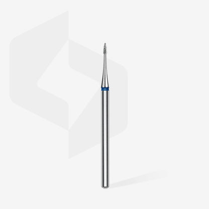 Staleks-Diamond nail drill bit flame mini blue EXPERT head diameter 1 mm / working part 3 mm