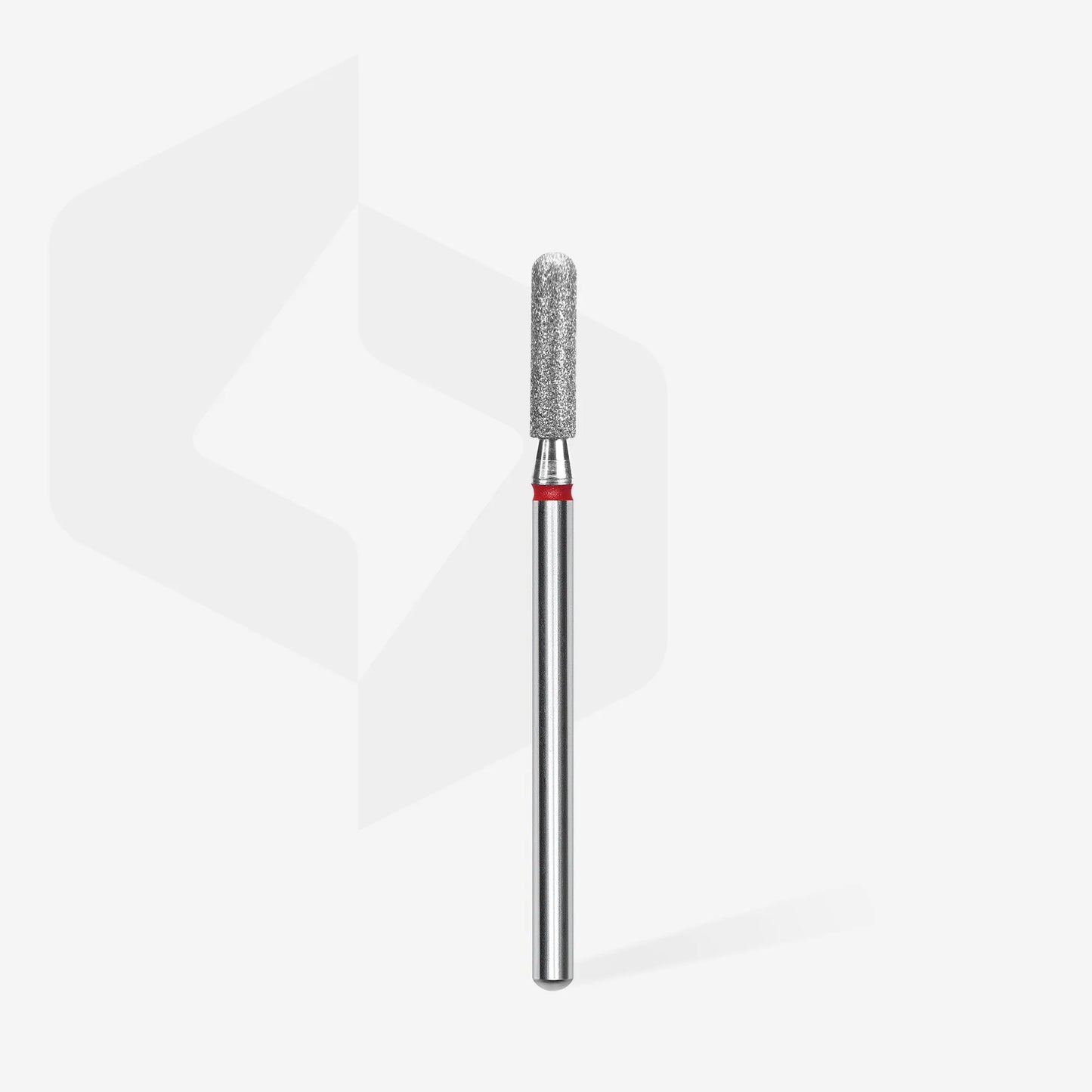 Staleks-Diamond nail drill bit rounded cylinder red EXPERT head diameter 2,5 mm / working part 10 mm