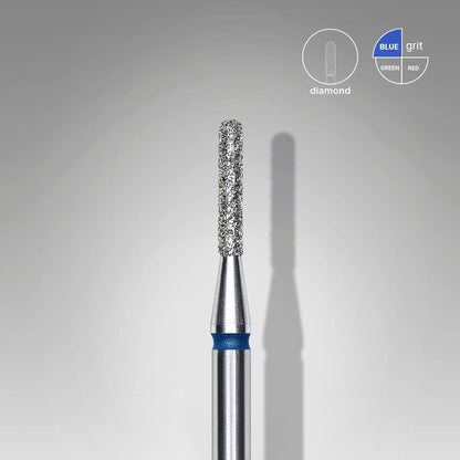 Staleks-Diamond nail drill bit rounded cylinder blue EXPERT head diameter 1,4 mm / working part 8 mm