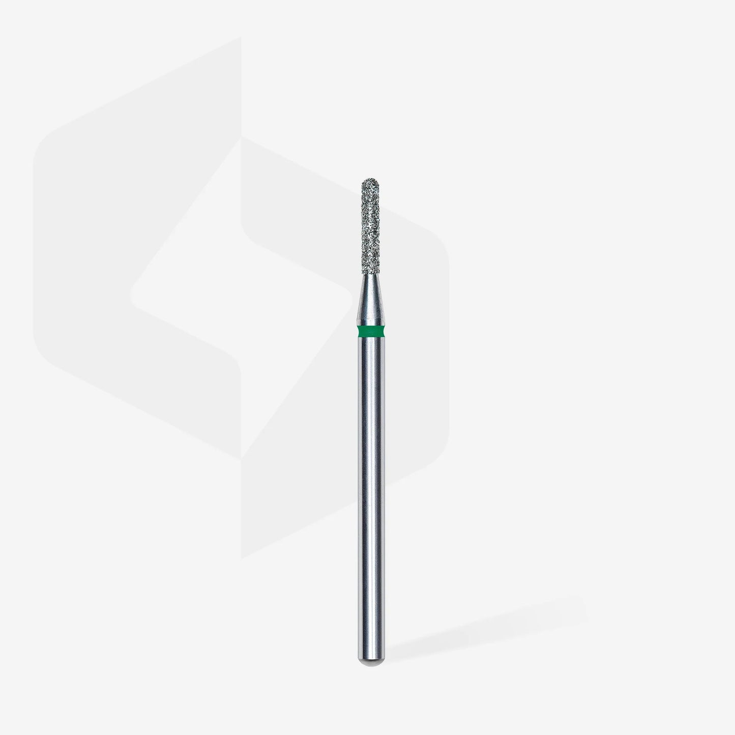 Staleks-Diamond nail drill bit rounded cylinder green EXPERT head diameter 1,4 mm / working part 8 mm