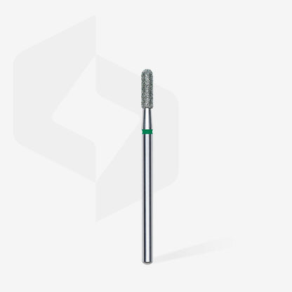 Staleks-Diamond nail drill bit rounded cylinder green EXPERT head diameter 2,3 mm / working part 8 mm
