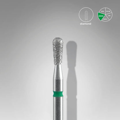Staleks-Diamond nail drill bit match green EXPERT head diameter 2,3 mm / working part 5 mm