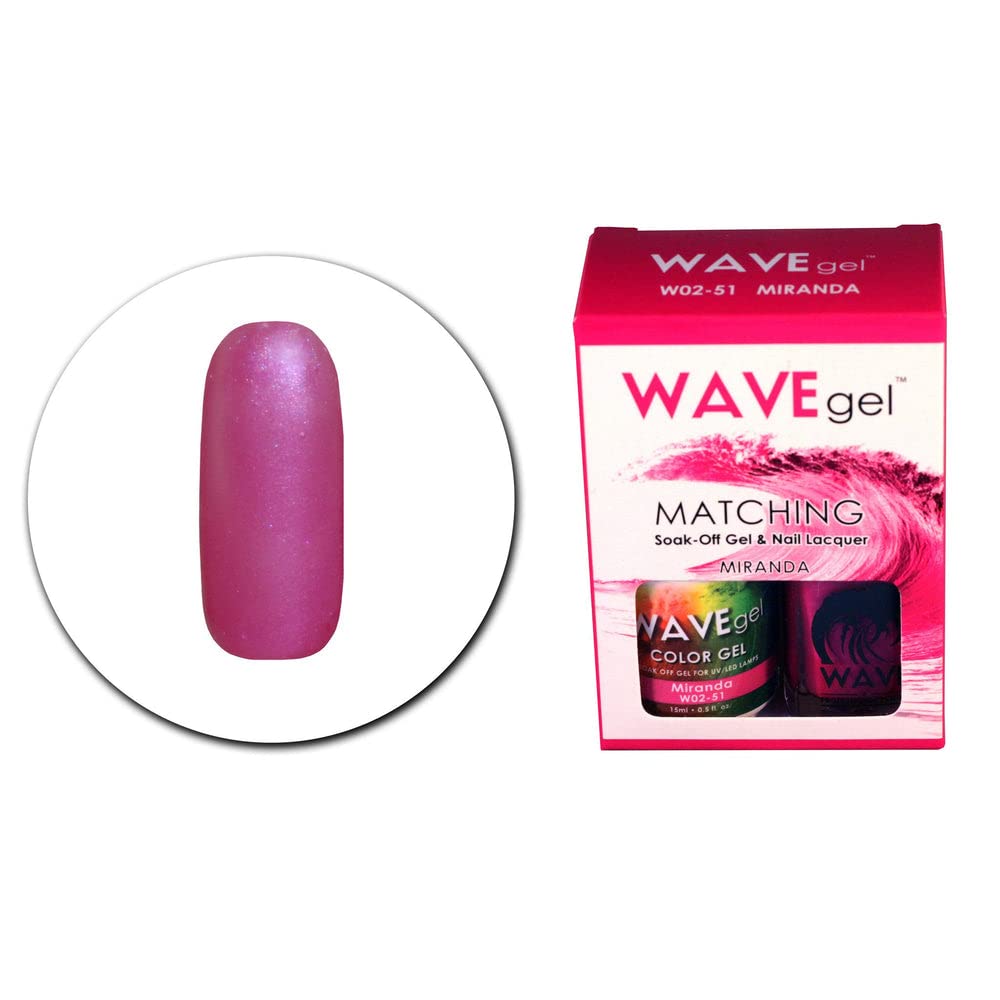 WAVEGEL-Soak-0ff Gel & Nail Lacquer Matching Duo Set - Miranda -(W0251)