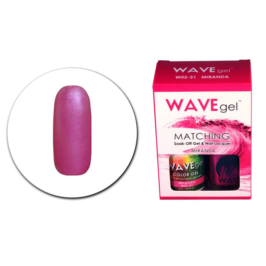 WAVEGEL-Soak-0ff Gel & Nail Lacquer Matching Duo Set - Miranda -(W0251)