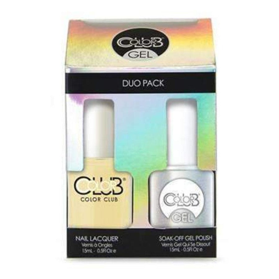 Color Club-Matching Soak Off Gel + Nail Lacquer Polish Duo-Macaroon Swoon (05KGel1036)