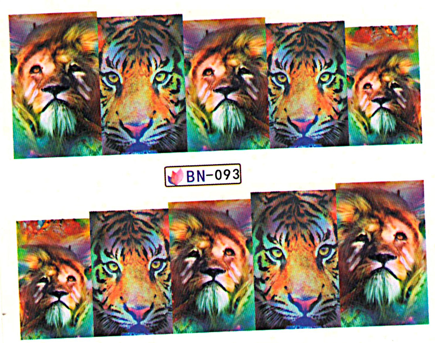 Animal Tiger and Lions-(BN-093)